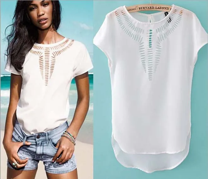Aliexpress.com: Comprar Europeo 2015 blusas moda de verano con ...