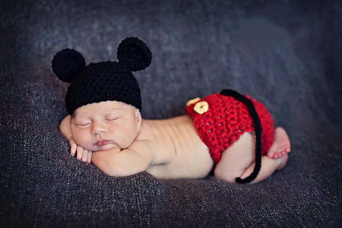 Aliexpress.com: Comprar Mickey del bebé del ganchillo fotografía ...