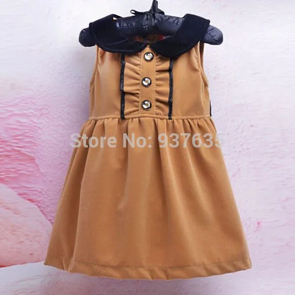 Aliexpress.com: Comprar Nueva moda estambre niña acanalada dress ...