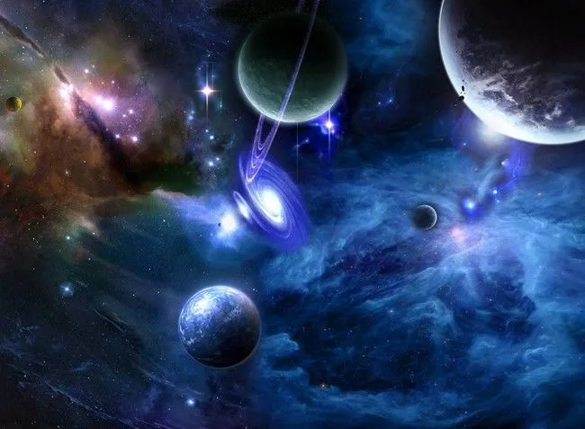 Aliexpress.com: Comprar Murales 3d planeta estrella universo ...