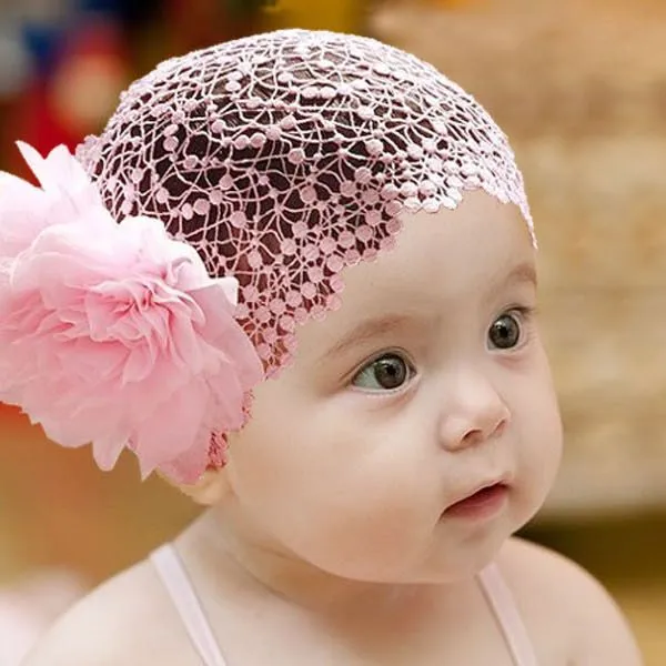 Aliexpress.com: Comprar Niños niñas niños Lace sombrero flores ...