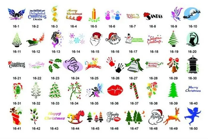 Aliexpress.com: Comprar Serie de la navidad 100 diseños temporal ...