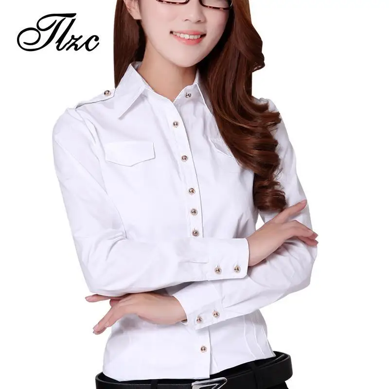 Aliexpress.com: Comprar Tlzc nueva moda dama blanca camisas de ... Aliexpress.com: Comprar Tlzc nueva moda dama blanca camisas de ...