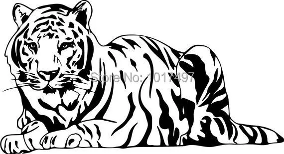Aliexpress.com: Comprar Vinilo tigres tatuajes de pared dos ...
