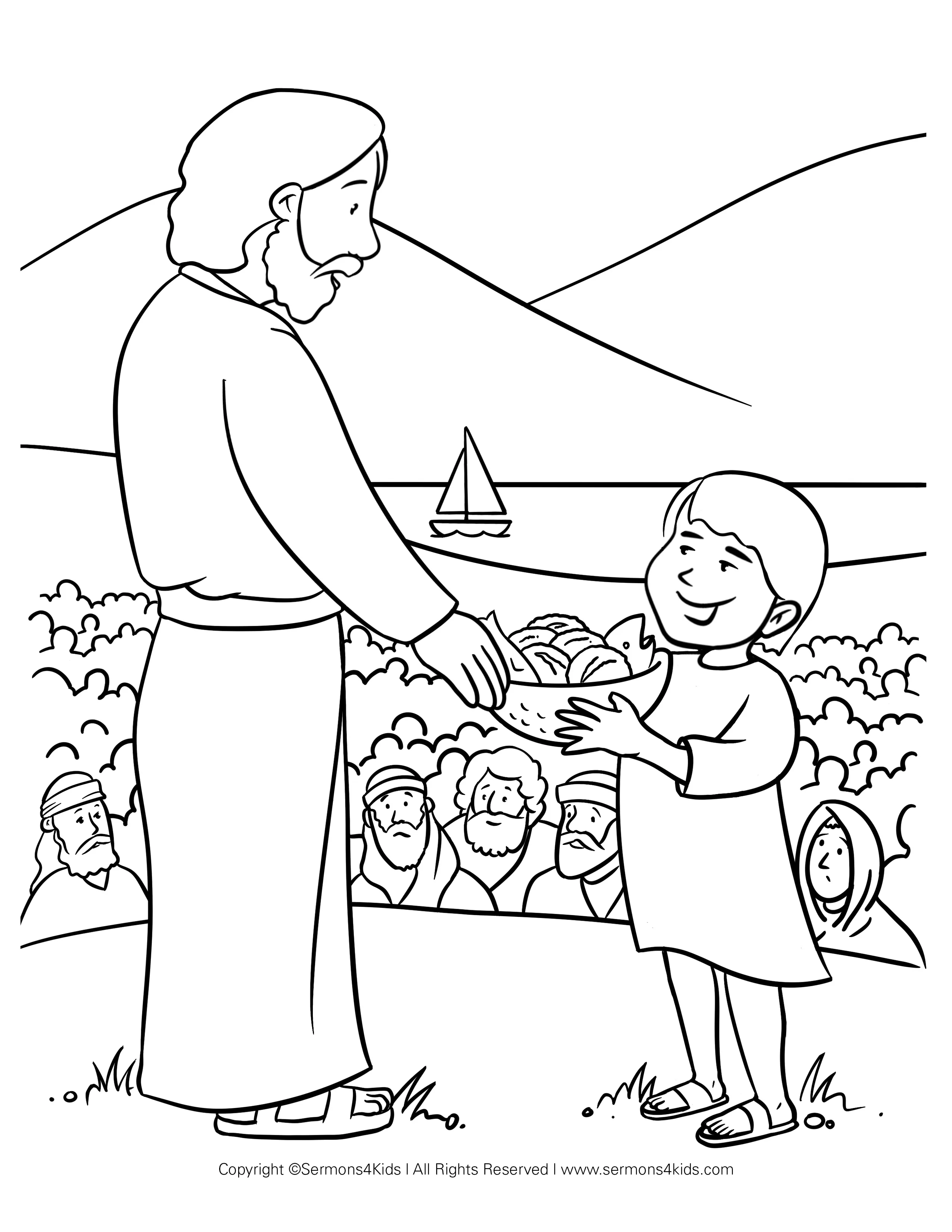 Alimentación de los cinco mil | Sermones para Niños del Sermons4Kids.c...