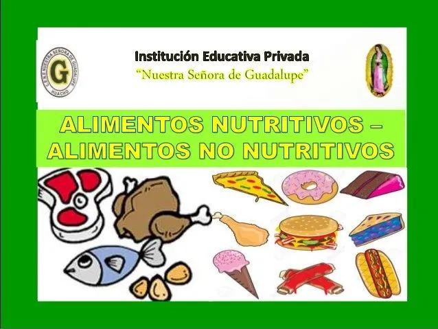 Alimentos nutritivos alimentos no nutritivos1