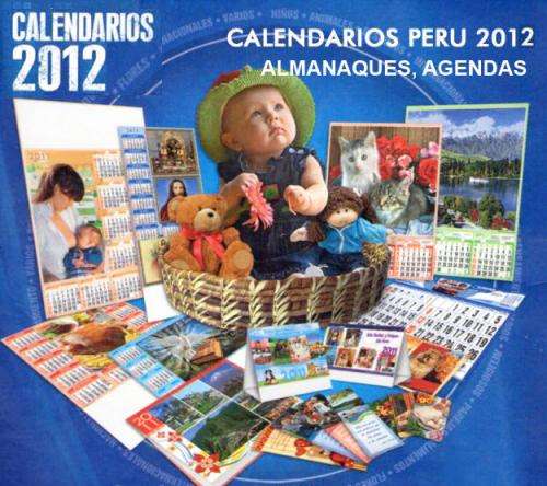Almanaques calendarios agendas 2012 : lima y provincias perú ...