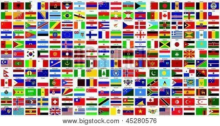 Alphabetical World Flags Stock Vector & Stock Photos | Bigstock