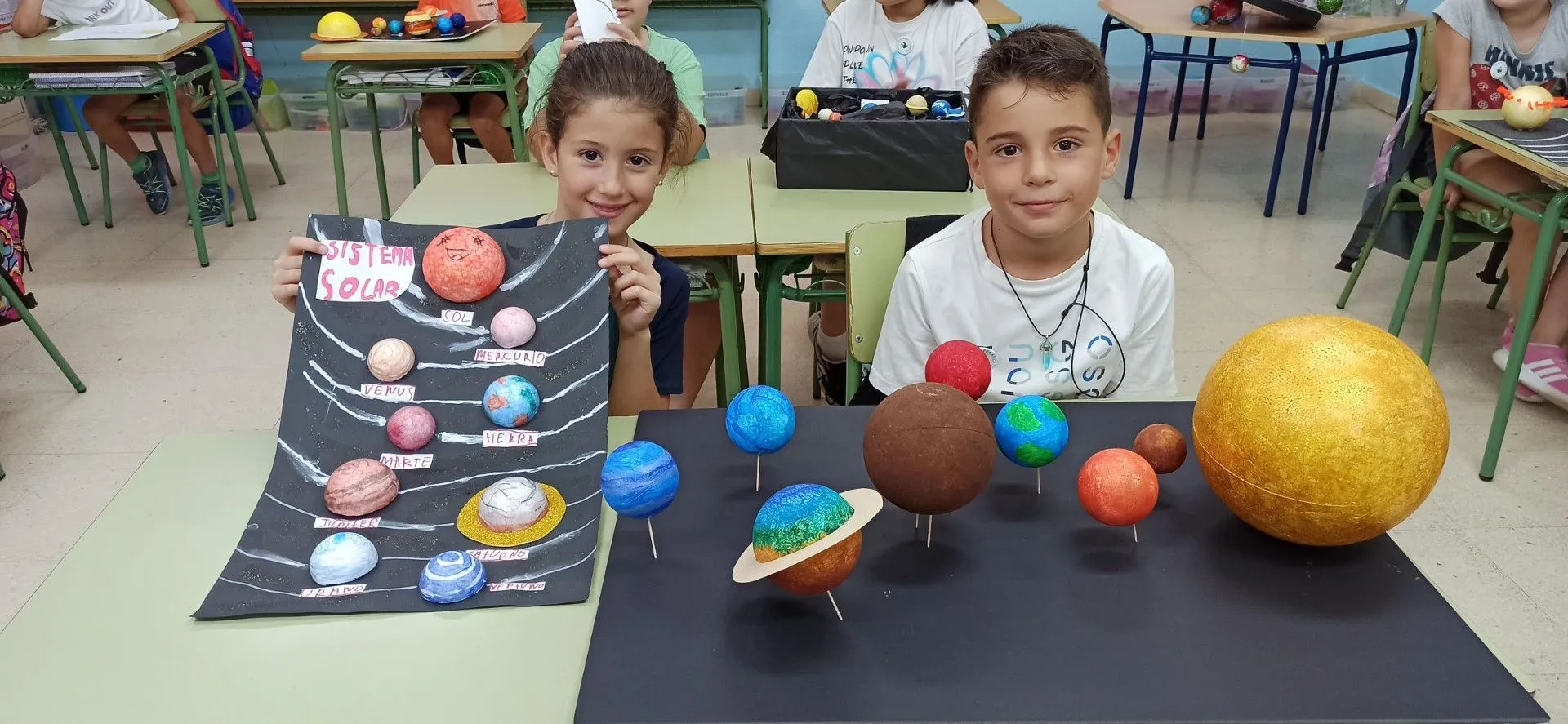 Los alumnos de 2º realizan maquetas del sistema solar – CEIP Ntra. Sra. de  la Esperanza