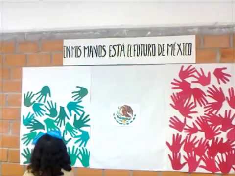 Alumnos elaboran Banderas de México - YouTube