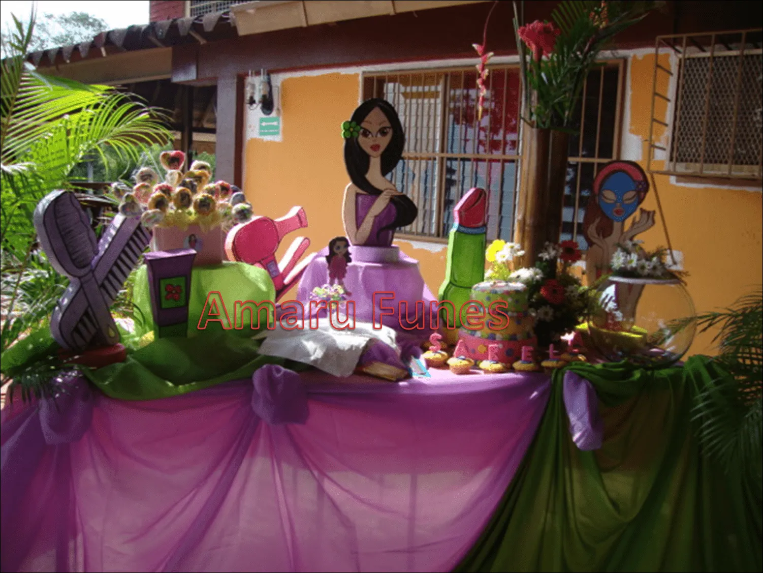 AMARU FUNES DECORACIONES: DECORACION FIESTA SPA FASHION AMARU FUNES DECORACIONES: DECORACION FIESTA SPA FASHION