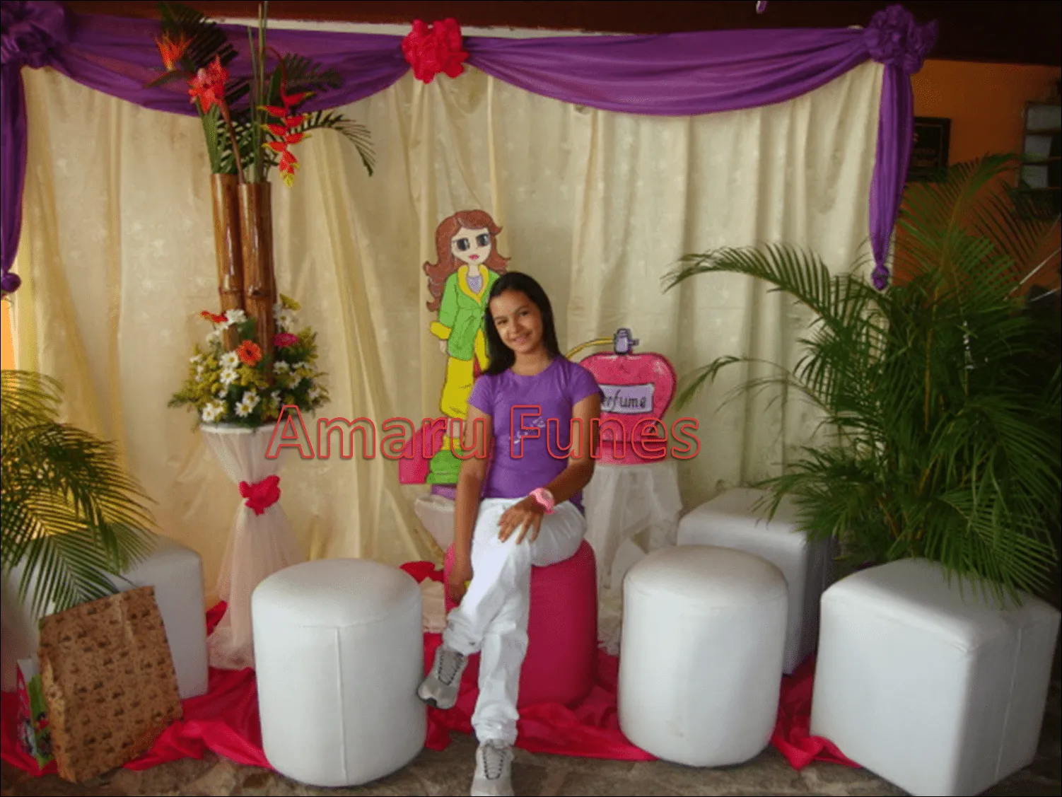 AMARU FUNES DECORACIONES: DECORACION FIESTA SPA FASHION AMARU FUNES DECORACIONES: DECORACION FIESTA SPA FASHION