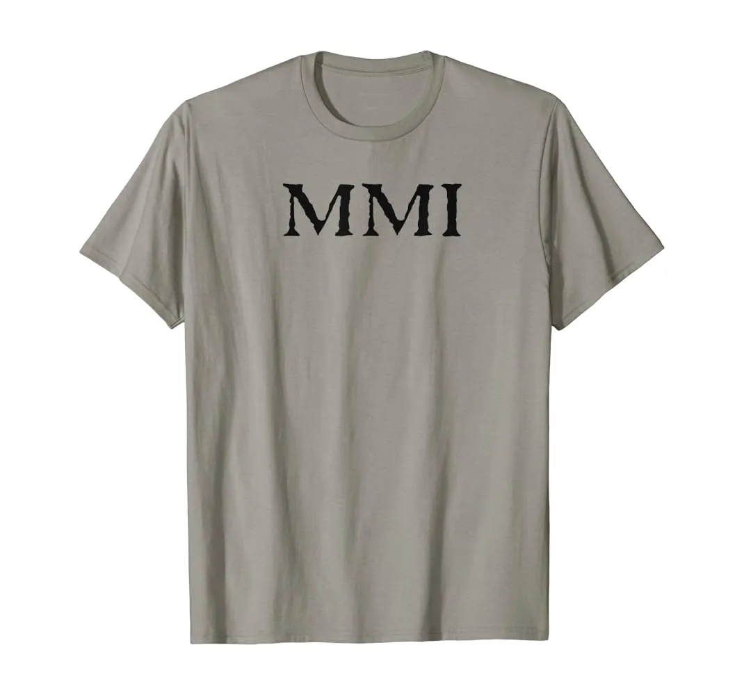 Amazon.com: 2001 - MMI - Año en números romanos - Camiseta de cumpleaños,  etc, gris, S : Ropa, Zapatos y Joyería