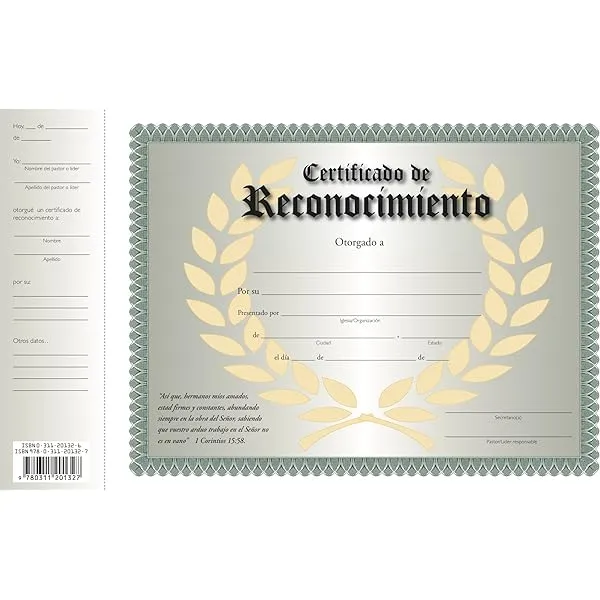 Amazon.com: Certificados de Presentacion de Ninos (Spanish Edition) (Pack  of 12): 9780311201310: Casa Bautista De Publicaciones: Books