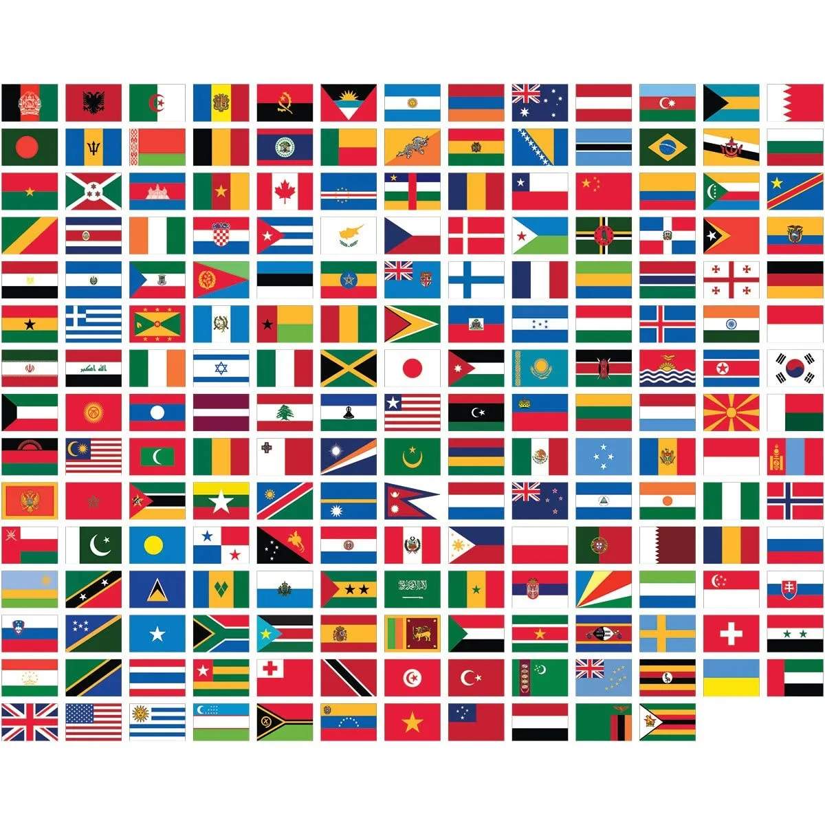 Amazon.com: Juego de banderas mundiales de poliéster de 3 x 5 pies, 194  banderas de poliéster de 3 x 5 pies, una bandera para cada país en la ONU,  incluye la bandera