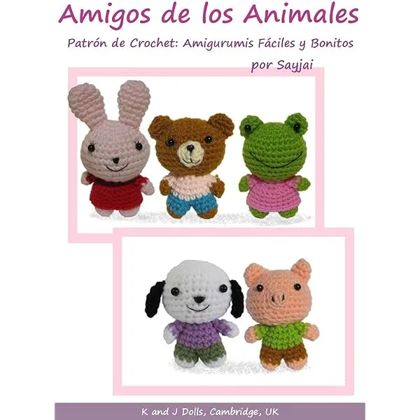 Amigos de los Animales Patrón de Crochet: Amigurumis Fáciles y Bonitos  eBook : Sayjai, Thawornsupacharoen, Sayjai: Amazon.com.mx: Tienda Kindle