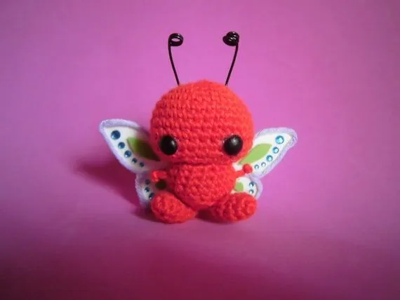 Amigurumi mariposa Amigurumi Butterfly crochet por LasMilAgujas
