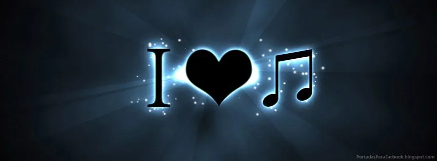 Amo la música | Portadas para Facebook