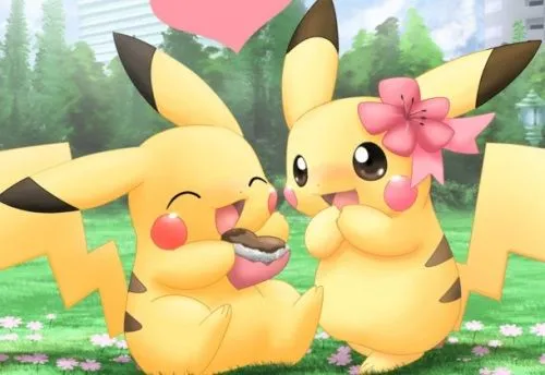 Imágenes de Pikachu enamorado | Mi amor... Te amo !