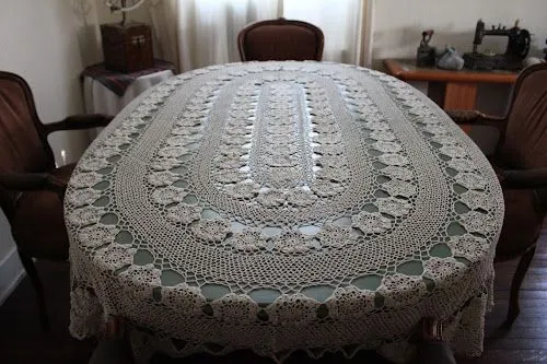 Manteles rectangulares tejidos a crochet patrones - Imagui