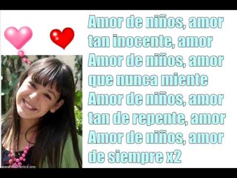 Amor De Niños Letra Danna Paola - YouTube