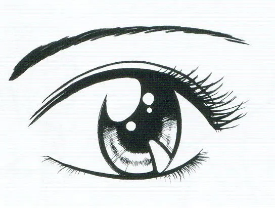 Dibujos de ojos faciles a lapiz - Imagui