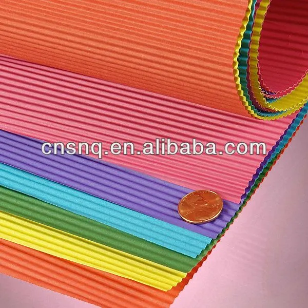 S & Q de papel corrugado de color E-B-C-A flauta corrugado abrigo ...