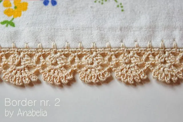 Anabelia craft design: Two free crochet borders