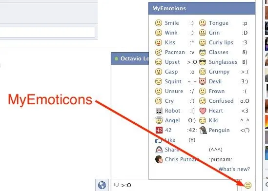 Cómo añadir emoticons al chat de Facebook fácilmente desd - Taringa!