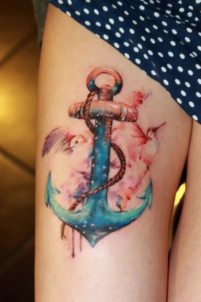 anchor tattoo. | piercings beauty and tattoos | Pinterest ...