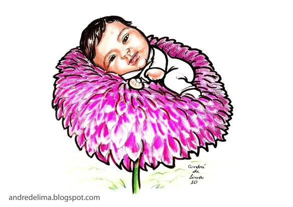 Caricatura de bebé - Imagui