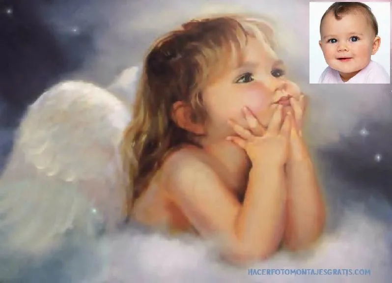 Fotomontaje angel bebé - Imagui