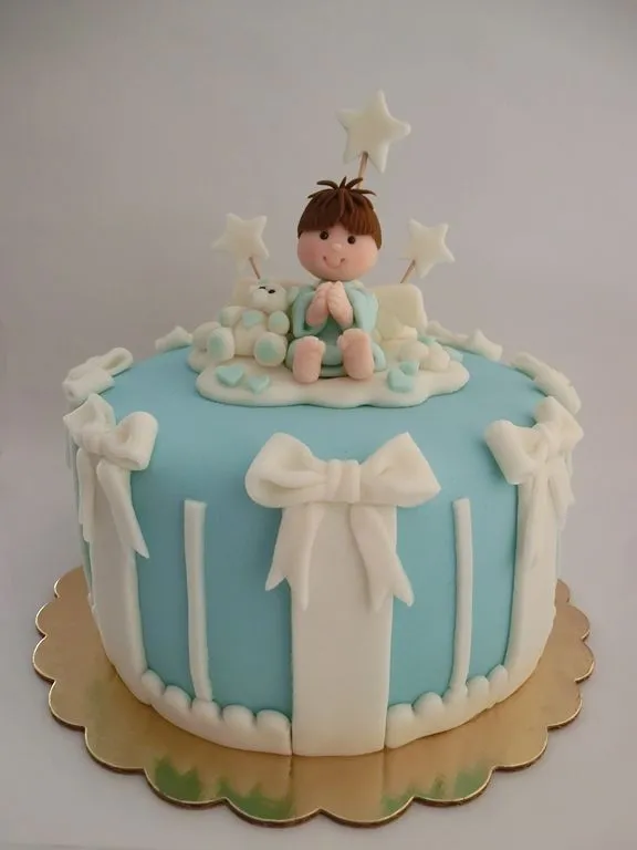 Angel cake. Torta bautizo. | Tortas decoradas | Pinterest | Angel