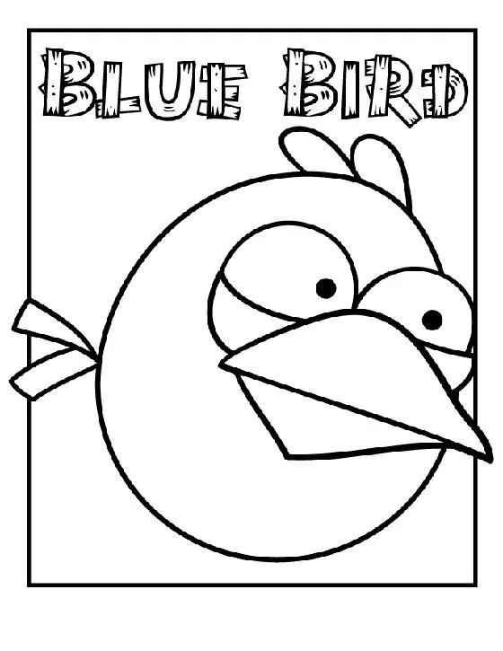 Angry Birds: Blue Bird para colorear