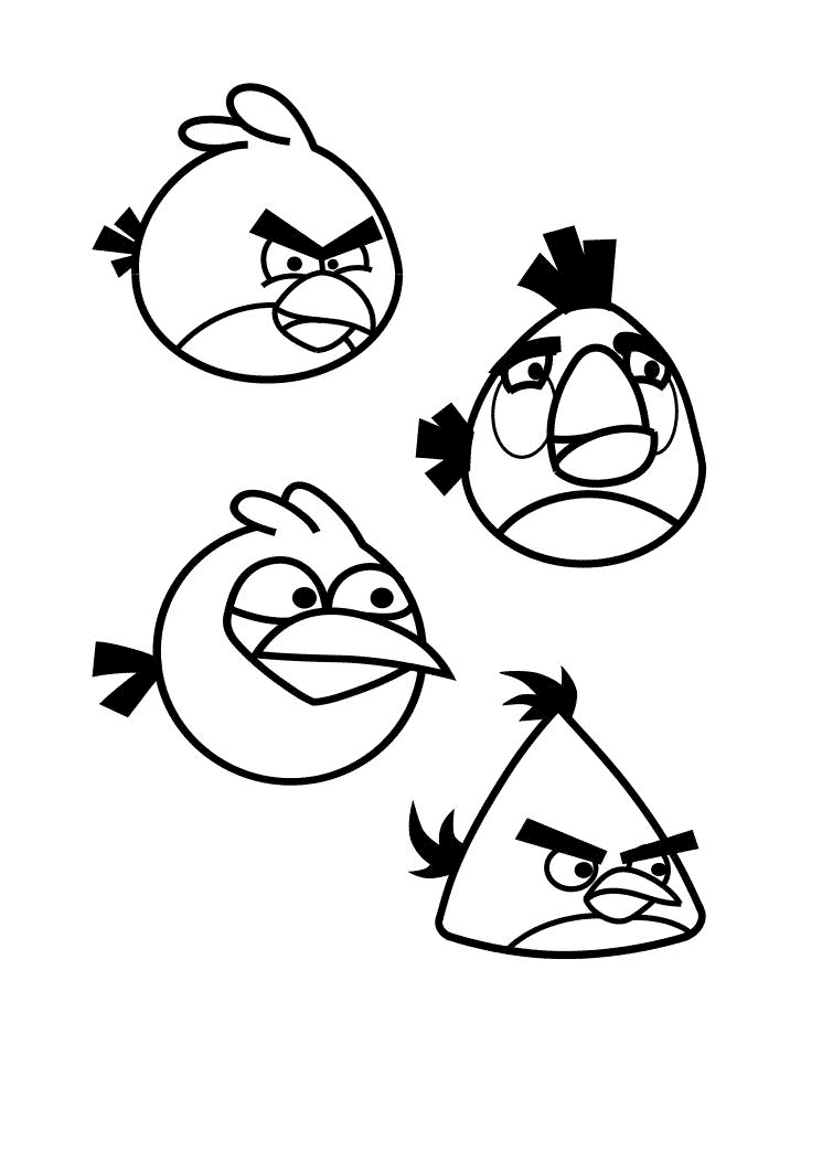 Angry Birds dibujos de niños para colorear ~ Dibujos para Colorear ...