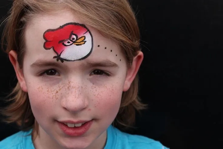 Angry Birds Face Paint | Angry Birds Party | Pinterest