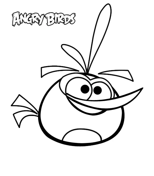 Dibujos para colorear de Angry Birds: Orange Bird - Juegos de ...