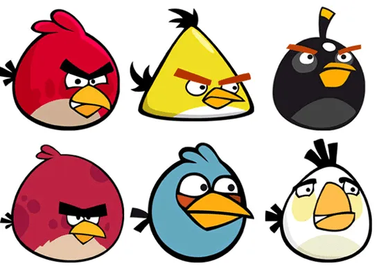 Angry Birds dibujos a color - Imagui