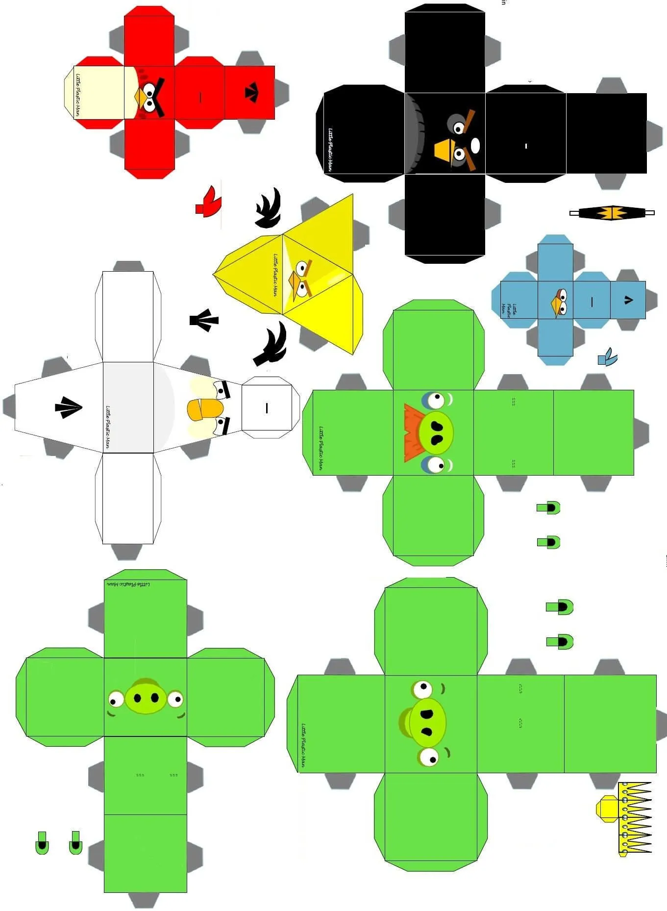 Angry Birds Recortar y Armar Ilustraciones para manualidades ... Angry Birds Recortar y Armar Ilustraciones para manualidades ...