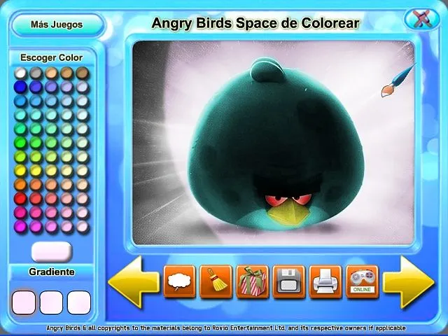 Angry Birds Space de Colorear Game Download for PC and Mac