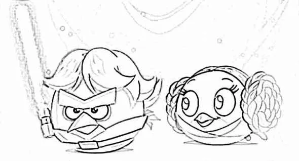 Angry Birds Star Wars coloring pages | Angry Birds Party ...