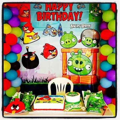 angrybirds #Birthday #Happybirthday #sobrino #Ballon #Cake ...