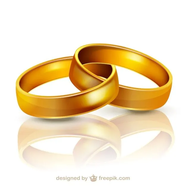 Anillos de bodas de oro Vectores | Descargar Vectores gratis