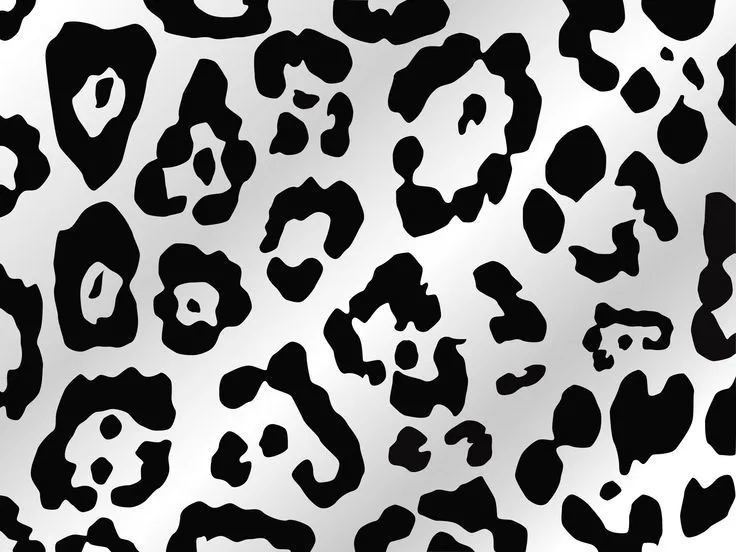 Animal print leopardo blanco y negro - Imagui