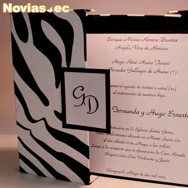 Animal print Wedding Invitations by Le Fine . Zebra print ...