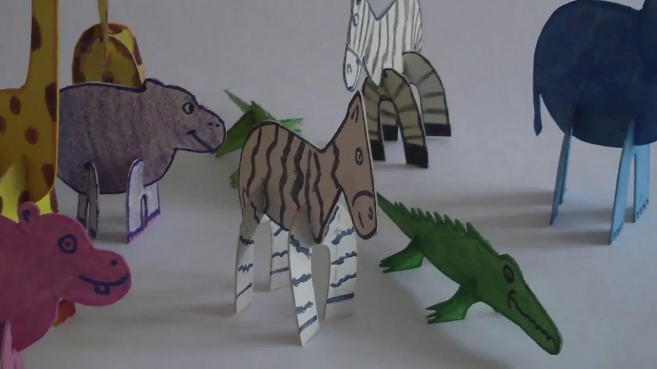 Cómo hacer animales 3D armables en cartón - YouTube