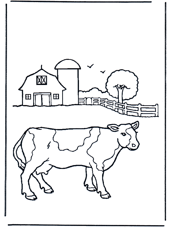 Animales / Animales domésticos y de granja / Vaca en la granja