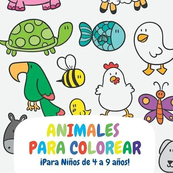 Animales para Colorear. Para niños de 4 a 9 años. Cuento para Colorear.  (Spanish Edition): Camacho, Anthony H.: 9798386040468: Amazon.com: Books