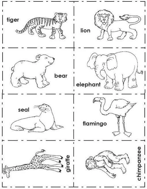Los animales domesticos en inglés para colorear - Imagui | Animals ...