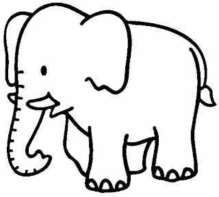 Dibujo elefante infantil - Imagui